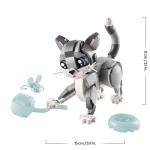 Gothic LEGO Creator 3-in-1 Grey Cat Set