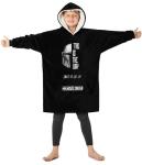 Baby Yoda Hooded Blanket for Gothic Teens (Black)