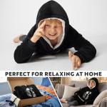 Baby Yoda Hooded Blanket for Gothic Teens (Black)