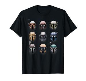 Mandalorian Battle Worn Helmets T-Shirt for Star Wars