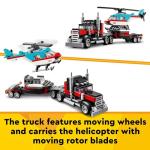 Gothic LEGO 3in1 Flatbed Truck & Helicopter Set