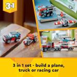 Gothic LEGO 3in1 Flatbed Truck & Helicopter Set