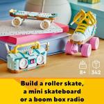 Retro Roller Skate, Skateboard & Boom Box Set