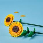 Gothic Sunflower LEGO Set - Floral Decor Gift