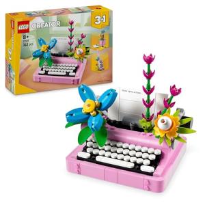 Gothic LEGO 3in1 Typewriter & Flowerpot Set
