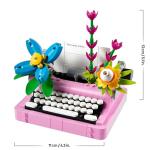 Gothic LEGO 3in1 Typewriter & Flowerpot Set