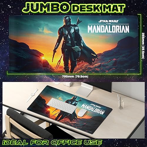 Baby Yoda & Stitch Gothic Desk Mat Combo