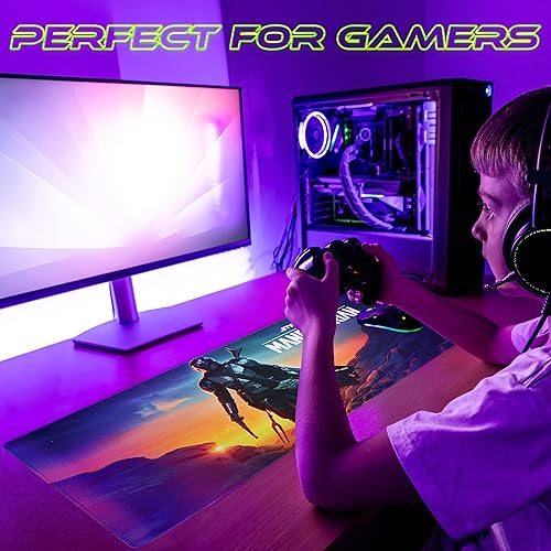 Baby Yoda & Stitch Gothic Desk Mat Combo