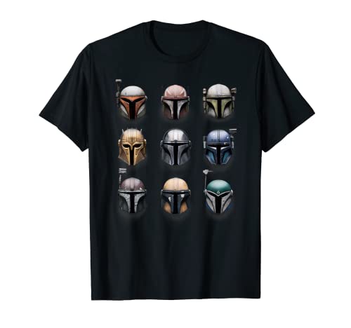 Mandalorian Battle Worn Helmets T-Shirt for Star Wars