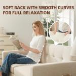 65" Mid-Century Modern Loveseat Couch Beige