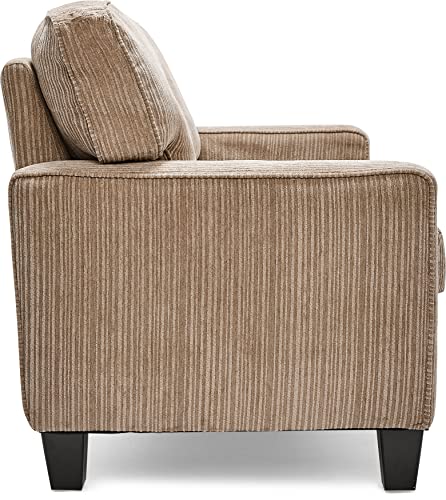 Beige Modern Sofa with Tool-Free Assembly