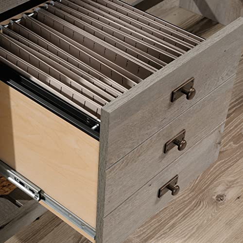 Sauder Mystic Oak L-Desk - Compact & Chic