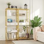 5 Tier Bookshelf with Charging Station and Drawer