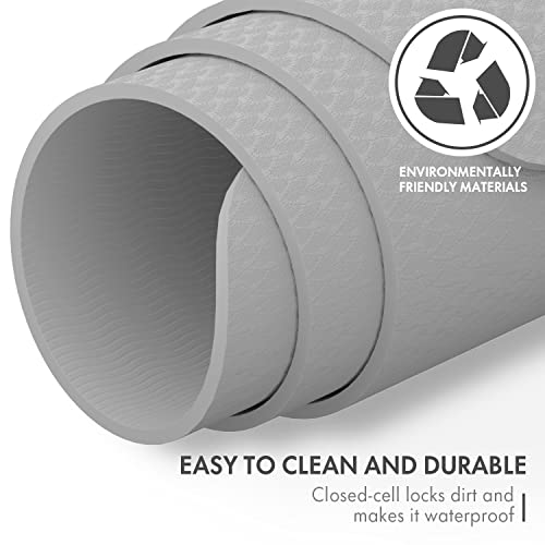 FrenzyBird Large Yoga Mat with Eco-Friendly TPE