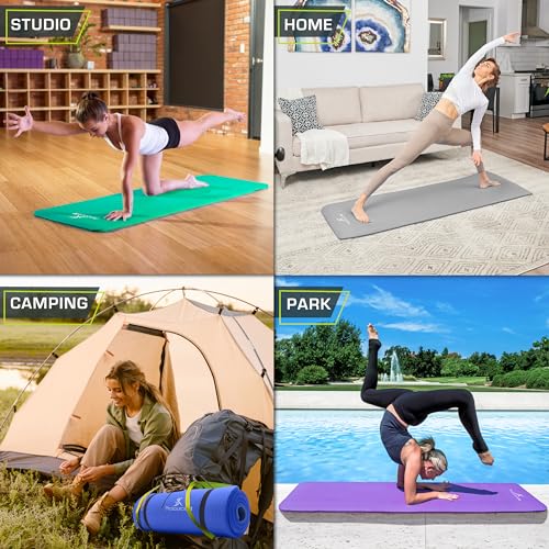 ProsourceFit 13mm Thick Yoga Mat with Comfort Foam