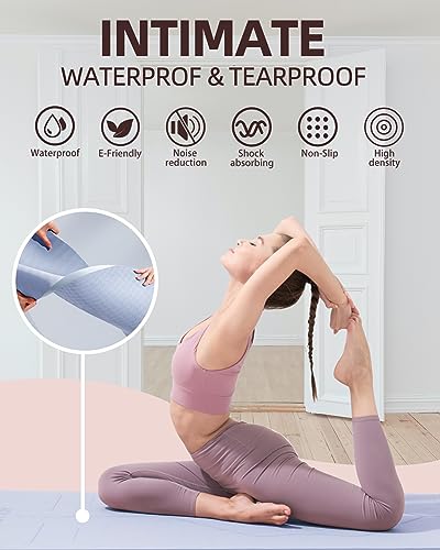 YOTTOY Thick 72" Yoga Mat with Alignment Marks