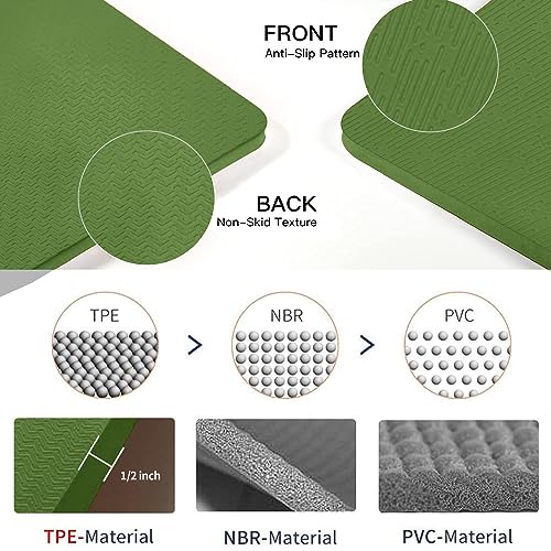 Extra Thick Non-Slip Yoga Mat for Home Workouts