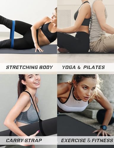 Extra Wide TPE Yoga Mat with Strap