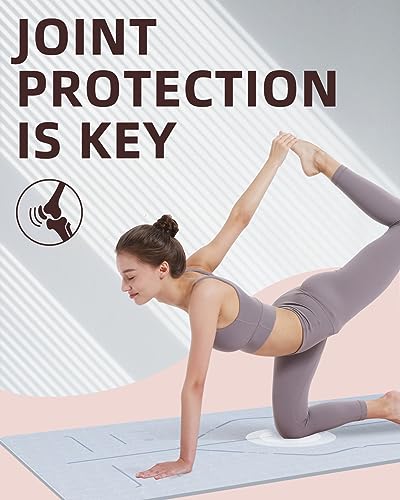 YOTTOY Thick 72" Yoga Mat with Alignment Marks