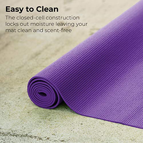 Hello Fit 10-Pack Non-Slip Yoga Mats, 4mm Thick
