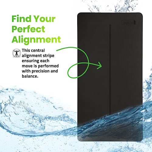 Gogokiwi Extra Wide Yoga Mat with Alignment Marks