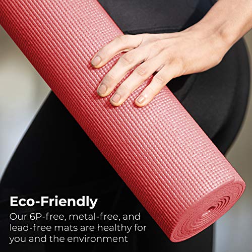 Hello Fit 10-Pack Non-Slip Yoga Mats, 4mm Thick