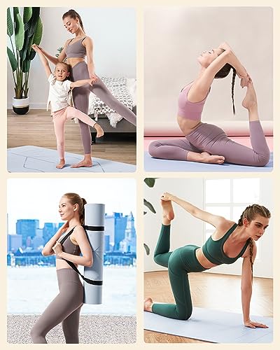 YOTTOY Thick 72" Yoga Mat with Alignment Marks