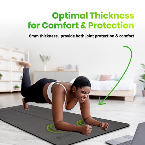 Gogokiwi Extra Wide Yoga Mat with Alignment Marks