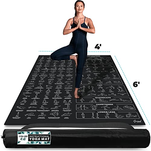 Large Yoga Hand Pads with 150 Illustrated Poses