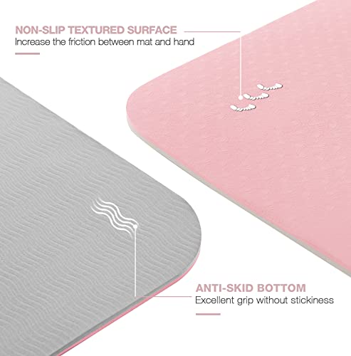 UMINEUX Extra Wide Eco-Friendly TPE Yoga Mat, Non-Slip