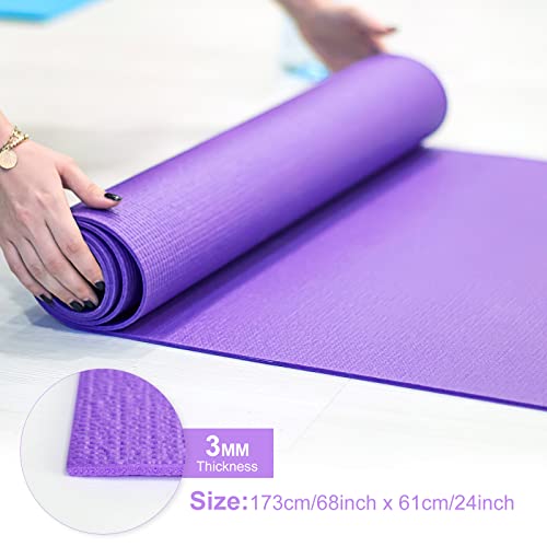 Premium Non-Slip Yoga Mat Set - 16pcs