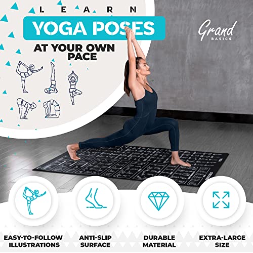 Large Yoga Hand Pads with 150 Illustrated Poses