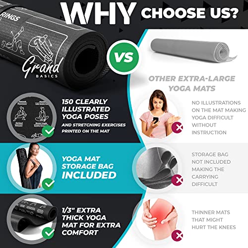 Large Yoga Hand Pads with 150 Illustrated Poses