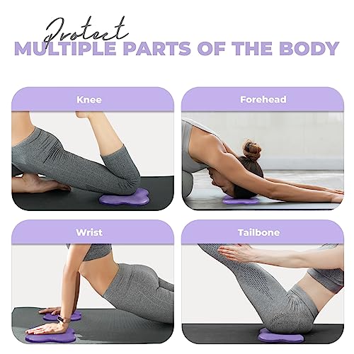 Yes4All Extra Thick Anti-Slip Yoga Hand Pads, Purple