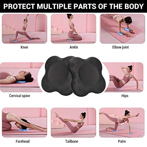 TOBWOLF 2PCS Soft Foam Yoga Knee Pads