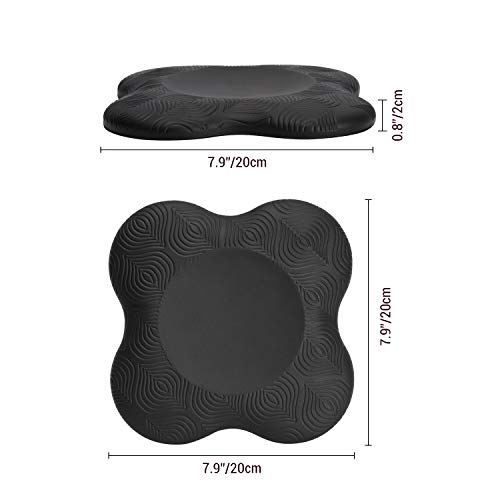 TOBWOLF 2PCS Soft Foam Yoga Knee Pads