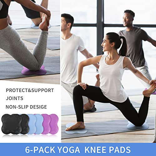 6-Pack Yoga Hand Pads for Men and Women