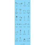 24 Illustrated Poses Kids Yoga Mat, Non-Slip