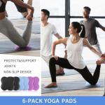 6-Pack Yoga Hand Pads for Men and Women