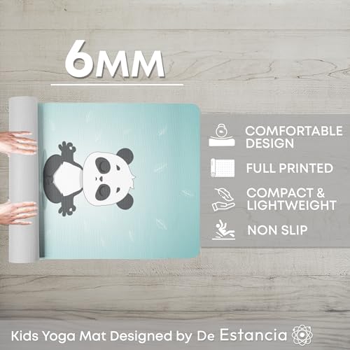 Fun Full Color Print Kids Yoga Mat for Boys and Girls
