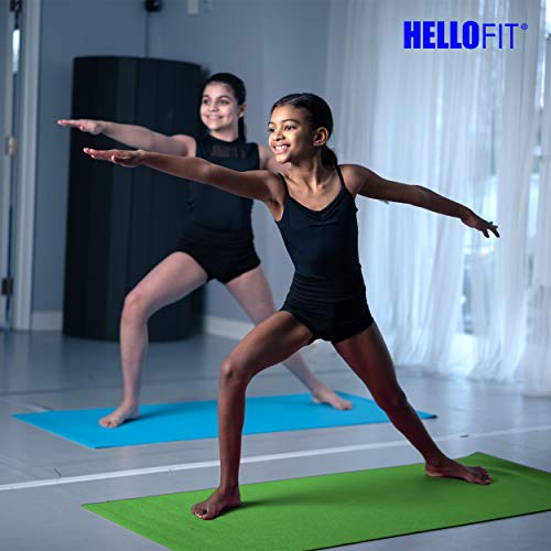 Youth Yoga Mats, 60" x 24", Non-Slip, Easy-Clean, 10-Pack