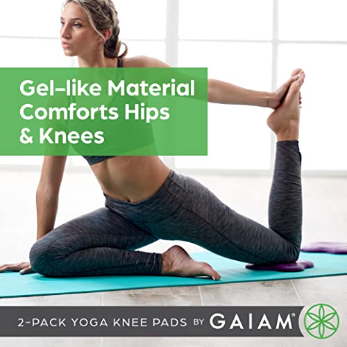 Purple Gaiam Yoga Hand Pads Set - Cushions Knees & Elbows
