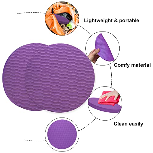 Eco-Friendly Purple Yoga Hand Pads Set of 2
