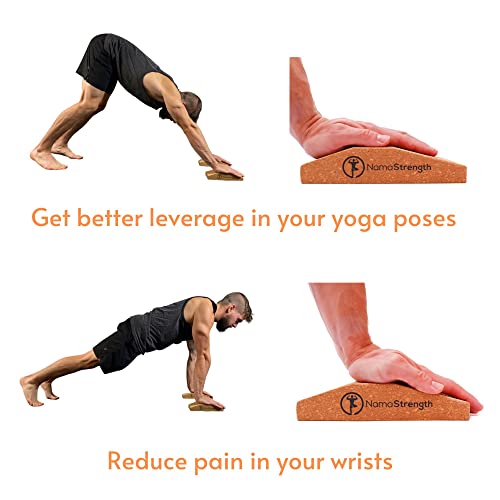 Yoga Cork Hand Pads, Non-Slip Wrist Support Set