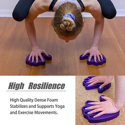 Dual Pack of YOGEASY Supportive Yoga Hand Pads