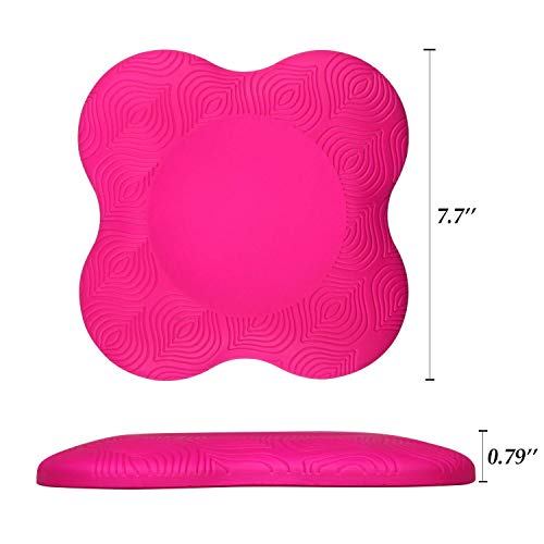 Zealtop Extra Thick Yoga Hand Pads (Rose Red)