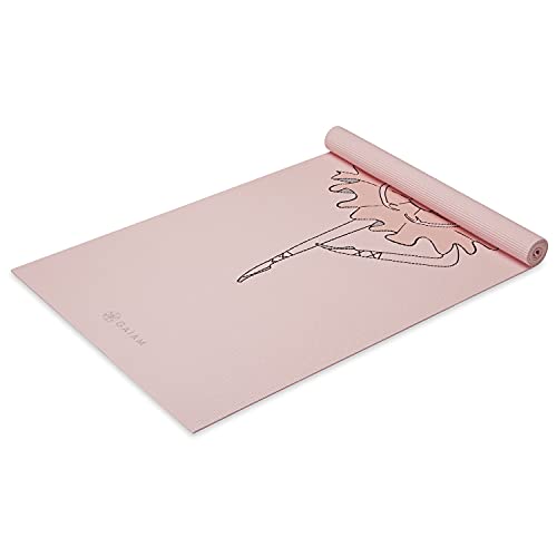 Gaiam Kids Yoga Mat with Fun Ballerina Prints