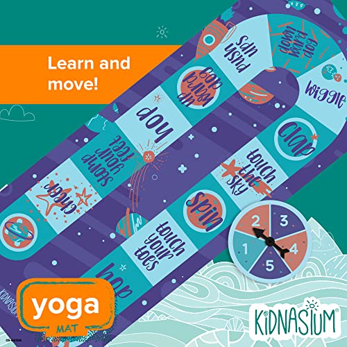 Kidnasium Kids Yoga Mat - Fun Prints, Non-Toxic