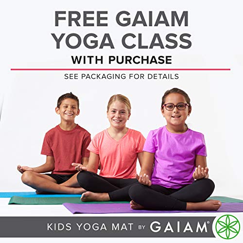 Gaiam Kids Yoga Mat with Fun Ballerina Prints