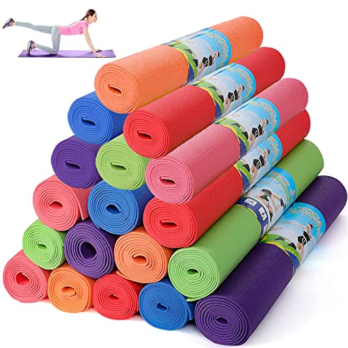 18 Non-Slip Yoga Hand Pads, 6 Colors, 68"x24